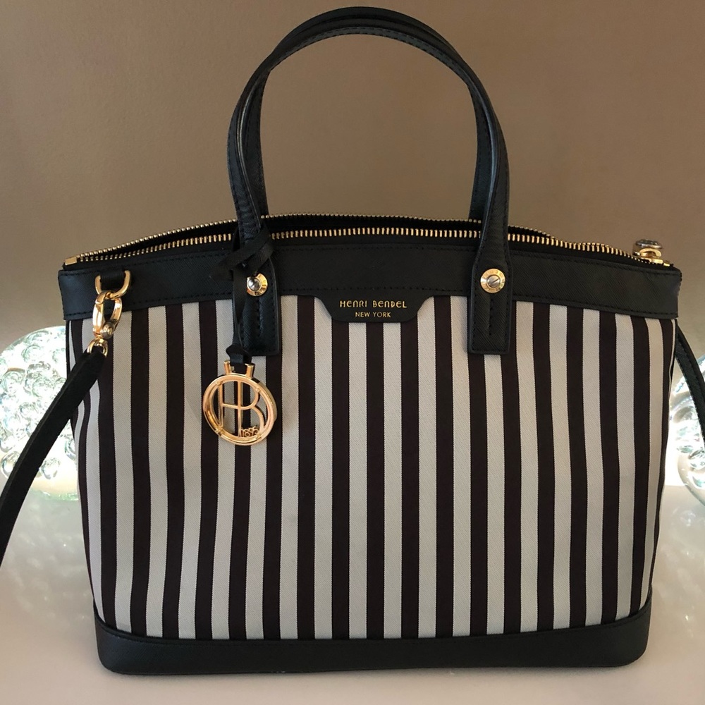 Henri Bendel West 57th Centennial Stripes Bag - Picture 1 of 4